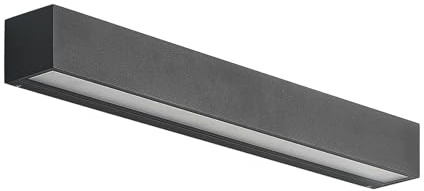 Arcchio LED Wandleuchte außen Lengo (Modern) in Schwarz aus Aluminium (2 flammig,) - Außenwandleuchten Wandlampe Led Außenlampe Outdoor für Außenwand/Hauswand Haus Terrasse &