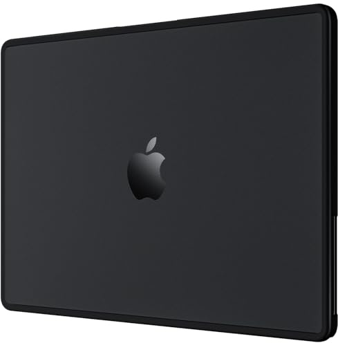 BlueSwan Anti-Cracking Hard Shell Case for MacBook Pro 16 inch, M5 2026-2021 Release M4 M3 M2 M1 Pro/Max Chip, Scratch Resistant & Drop-Protection Soft TPU Bumper, Frosted Black