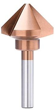 DOUZLE 1 Stück 4,5–50 mm Senkbohrer, 3 Flöten-Fasenschneider, 90 Grad, Titanbeschichtung, Hochgeschwindigkeitsstahl, Senker, Bohrer, Holz, Metall, Lochschneider (Color : 25mm)