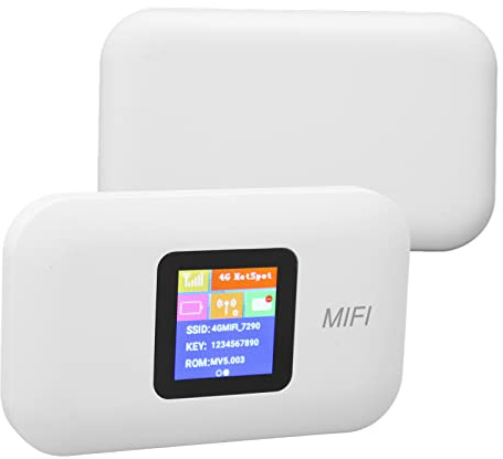 ciciglow Tragbarer Mobiler 4G LTE-WLAN-Hotspot für Reisen | SIM-Kartensteckplatz | 10 Benutzer | 150 Mbit/s Geschwindigkeit