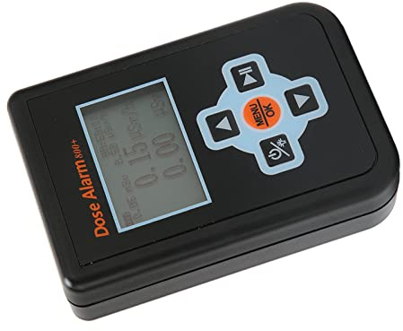 Rilevatore di Radiazioni Nucleari Contatore Geiger, X, R, Tester per Raggi Beta Rigidi, Display LCD Grafico, Soglia di Allarme Preimpostata, Dosimetro Portatile per Rilevatore