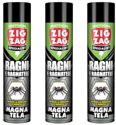 Zig Zag Magnatela Maxi Formato da 600ml - Insetticida Ragni con Azione Residuale, Efficacia Immediata, Protezione Elevata, Facile Utilizzo, Made in Italy - FERROELETTRA (3)