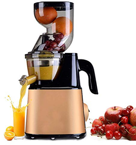 CRBUDY Máquinas exprimidoras, exprimidor de Prensa en frío, Extractor de exprimidor de masticación Lenta, función inversa de Motor silencioso, fácil de Limpiar, sin BPA para Jugo de Fruta