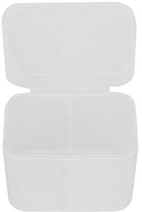 Qukaim Aufbewahrungsbox für Wattepads, Nagelkunst, Wattestäbchen, Organizer, Aufbewahrungsbox, 2 Stück