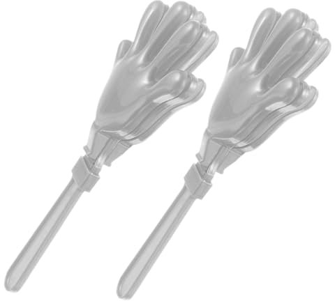 ifundom 2St Klatschen Sie in die Hände spielzeug handklatscher Karneval Dekorationen Konzertklöppel Klöppel Krachmacher Fußball-Lärmmacher Partygeschenke für Lärmmacher Plastik Silver