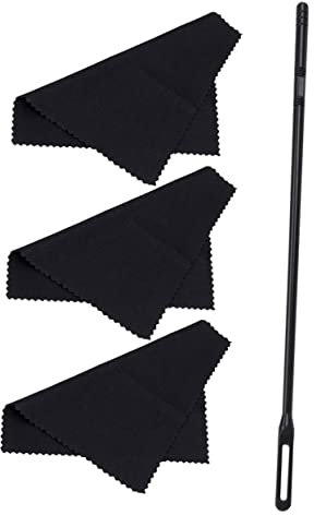 COSMEVIVI Flötenreinigungsstab Und Reinigungstuch Für Flöte Und Klarinette Professioneller Reinigungswerkzeuge Für Blasinstrumente Leicht Zu Reinigen