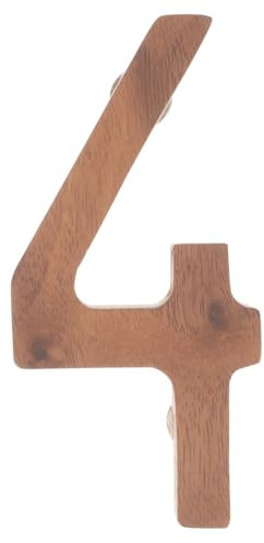 jojofuny Boîte Aux Lettres Bois Avec Numéros Adresse Plaque Décorative Bois Pour Maison Facile à Installer Et Visible Pour Jardin Et Entrée