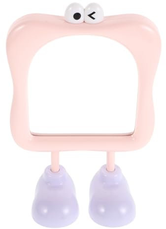 MUCKLILY Kleiner Tischspiegel Für Mädchen Niedlicher Schminkspiegel Mit Klarer Für Schreibtisch Und Schlafzimmer Tragbar Und Stabil Für Tägliche Schönheitspflege