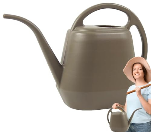 Vaso per irrigazione di grande capacità, bollitore da giardinaggio colorato, design ergonomico con manico 38 x 20 cm, accessori da giardino, annaffiatoio per casa, giardino, patio, cortile, uso parco