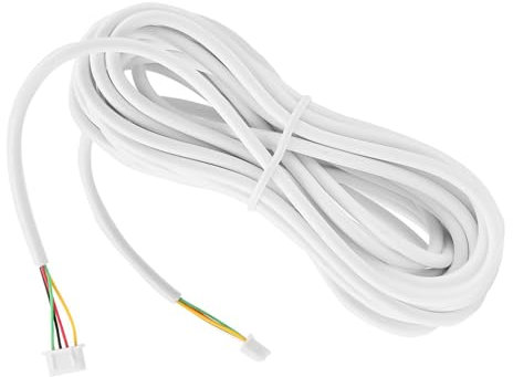 10m 0.3mm 4-Core Round Flexible Copper Cable Fit for Video Doorbell Intercom System, Video Intercom Doorbell Cable Copper
