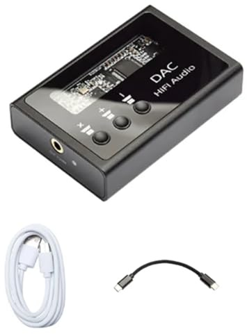 Epdpekc HiFi Decodificador de TeléFono MóVil Tarjeta de Sonido de Computadora Audio de de Fiebre Amplificador de Auriculares MAX97220USB AsíNcrono Es9018