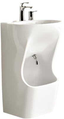 Durovin Bathrooms Wudu Washbasin with Foot Washing Space Ideal for Wudu, Hand, Face, Foot Washing & Worship Supplies 580×860×450mm(W×H×D)
