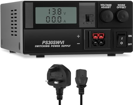 13.8V 30A Bench Power Supply, 220V Ham Radio Communication Power, AC to DC Converter Power Supply, Output Adjustable 8.1V-15V, Ham Radio Power SUpply for Amateur Radio