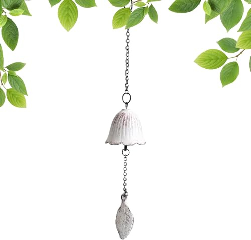 Hitburu Carillons Japonais | Clochettes de Carillon pour Souvenir et Recueillement - Décoration Zen Métallique aux Sons Apaisants pour Extérieur/Intérieur Jardin Maison Balcon