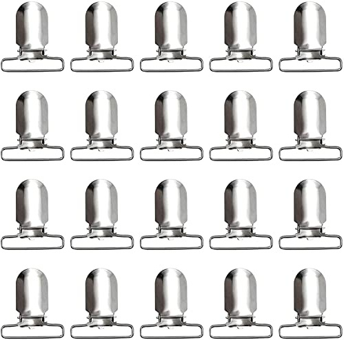 RayTour 20-Piece Men's Suspender Clips Sheet Straps Holder Fasteners