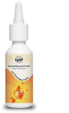 Bellfor Gotas para oídos de Perros – 50 ml. Apoyo Natural en Casos de molestias causadas por ácaros del oído. Limpiador con aceites de Salvia, ricino y árbol de té. Cuidado Suave para Las Orejas.