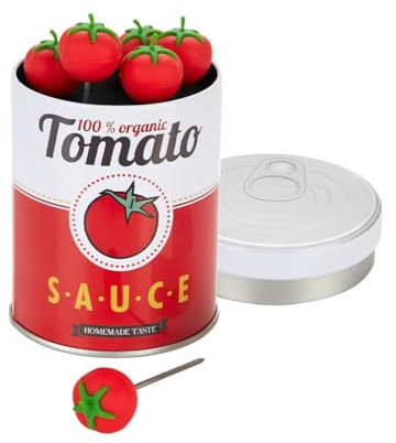 Balvi Tenedor aperitivo Tomato Color rojo Balvi Tenedor Aperitivo Lata de tomate Tenedores de Acero I