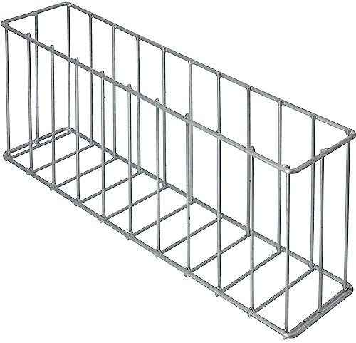 KADAX Borde de Jardín de Acero, Gaviones Sólidos y Ornamentales, Cesta de Piedra, Bancal, Cesta de Alambre, Pared de Gaviones, Valla (Recta)