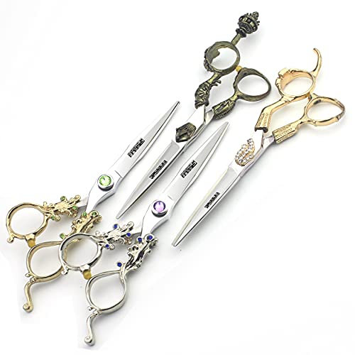 SHARONDS Professionelles Friseurscheren-Set, Retro-Friseurschere, personalisierte Stylisten-Spezial-Friseur-Set, Edelstahl, multifunktionale Scheren Set