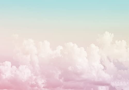 Wesmilewallpaper Papier Peint Panoramique 3D Beau Paysage Naturel De Nuages ​​De Ciel Rose Papiers Peints Intissé Tapisserie Murales Poster 400x280cm