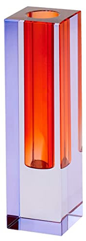 Gift Company Vase Sari, Dekovase, Blumenvase, Kristallglas, Lila, Orange, 14 cm, 1097103014