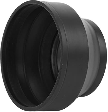 Paraluce per Fotocamera, Paraluce in Gomma Pieghevole con Filettatura del Filtro, Paraluce per Fotocamera DSLR Protettivo Portatile Universale, per Teleobiettivo/obiettivo Standard/obiettivo(58mm)
