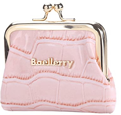 AIFILLE Monedero de Monedas, con Cierre de Clip, pequeño, Monedero para Mujeres, Minibörse Damen Klein, Rosa