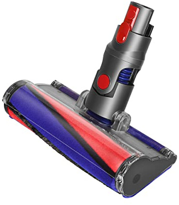 FUNTECK Soft Roller Cleaner Head for Dyson V10 V11 V7 V8 V15, Fluffy Vacuum Attachment for Hard Floors, OEM-Quality Savings