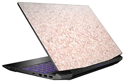 Head Case Designs Officially Licensed Nature Magick Rose Gold Sparkle 2 Rose Gold Marble Glitter Vinyl Sticker Skin Decal Cover Compatible With HP Pavilion 15.6 15-dk0047TX