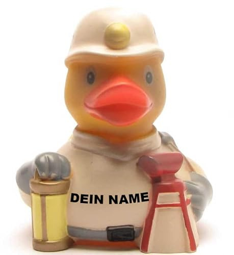 Badeente - personalisierbar (Bergmann Ente)
