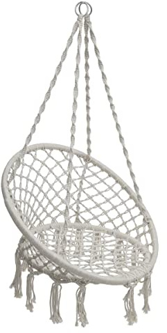 Hespéride - Hängesessel aus Makramee Plumaya - Beige
