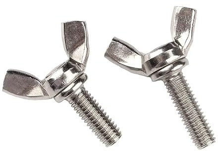 SYDARSYN Vis à Oreilles en Acier Inoxydable Vis à Papillon Vis Aile M10x50mm (2 pcs)