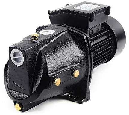 Offabing Well Jet Pump, 1HP Shallow/Deep Well Jet Pump 17.5GPM, 110V 750W Cast Iron Jet Water Pump, Versatile for Farm Domestic Garden