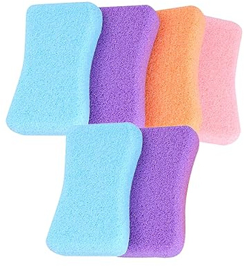 Ipetboom 6 Pezzi Pietra Pomice per Piedi Colore Assortito in Pu Rimuovi Pelle Morta Esfoliante Facile da Asciugare e Migliora la Circolazione la Cura dei Piedi Colore Casuale