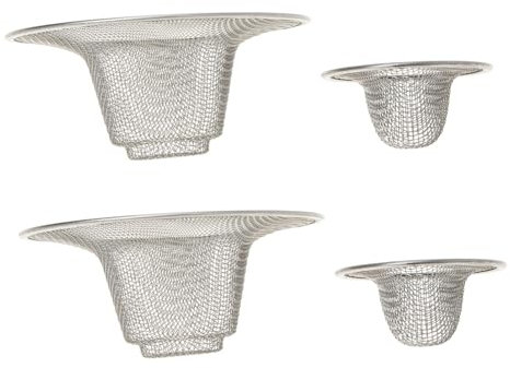 Gadpiparty 20 STK Badewannen Filter Beckenfilter Rostfreies Waschbecken Duschabflussabdeckung Metallsieb Mesh-spülbeckensieb Wanne Liefert Entwässerungsarmaturen Rostfreier Stahl Schmalseite