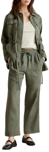 United Colors of Benetton Giacca 2AGHDN07Q, Verde, 38 Donna