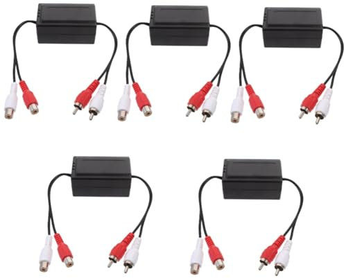 OSALADI 5stücke Ground Isolator Für Auto Rauschfilter Zur Verbesserung Der Audioqualität Kompatibel Mit Verschiedenen Fahrzeugmodellen Langlebig Und Zuverlässig