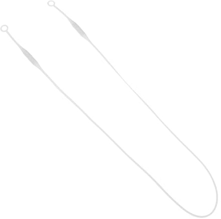 QUMIIRITY Anti-Drop Silicone Earplugs Strap with Dual, Flexible White Earbud Replacement Lanyard for Travel and Hearing Protection, Detachable Small Earbud Cord