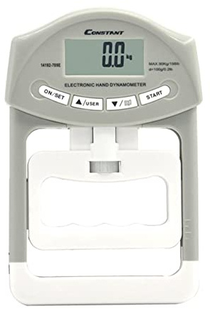 Dinamometro Misuratore di forza della presa Dinamometro a mano digitale Tester di forza della presa Dinamometro con impugnatura a schermo LCD da 300 libbre Dinamometro elettronico per misurazioni accu