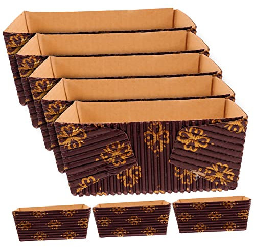 VOSAREA 25 Pezzi Stampi Per Torte in Fogli Di Teglie Per Plumcake Usa e Getta Resistenti a Temperature Elevate Design Impilabile Per Ottimizzare L'area Per Torte, Pane e Dolci Differenti
