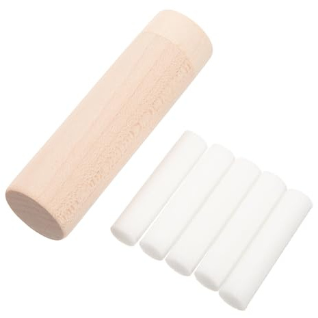 Healeved Naseninhalationsstäbchen aus Holz Leere Inhalationshülse für Ätherische Öle Kompaktes Design Einfach zu Bedienen für Unterwegs und Aromatherapie