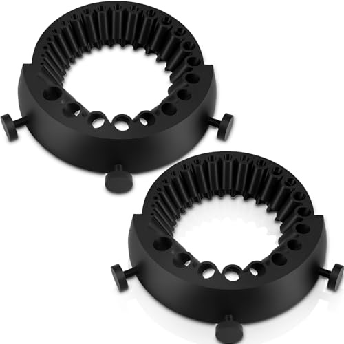 2pcs Drill Bit Sharpener 2mm-13mm Drill Bit Grinding Attachment Jig Angle Grinder Tool for Grinding and Polishing(Black)