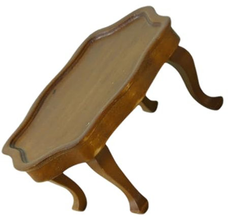 Tofficu Miniaturtisch Runder Couchtisch Für Puppenhausmöbel Miniaturmöbel Und Dekoration Kompaktes Design Für Kleine Räume Authentische Miniaturtischdekoration
