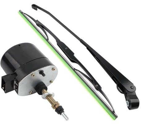 BONRYAN Wischermotor Scheibenwischermotor 12V 105° Wischerarm Wischerblatt Scheibenwischer Motor Kompatibel mit fast alle Traktor Traktoren Wohnmobil und Fischerboot 01287358 7731000001 0390506510