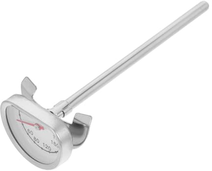 FELTECHELECTR Frying Thermometer Steak Thermometer for Gas Oven Silver Stainless Steel
