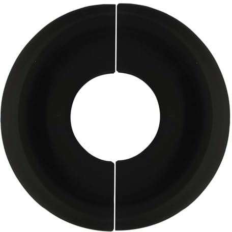 Zorfeter Split Molded Ceiling Medallion 10OD x 4ID, Black Ceiling Fan Cover Plate Light Fixtures Trim