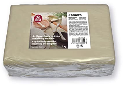 Steinzeug-Ton, Naturweiß, 5kg