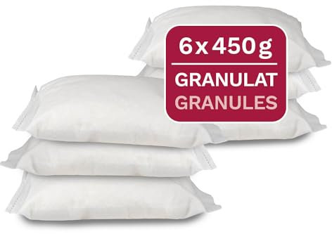 Recharge déshumidificateur universel, 6 x 450 g de granulés en sachet non tissé, convient aux déshumidificateurs d'air ambiant courants