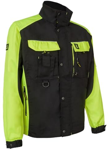 URG Arbeitsjacke Berufsjacke Bauarbeiter Schutzjacke Warnjacke Gelb Y-J