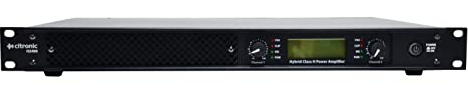 Citronic | Hybrid Power Amplifier Class-H 1U Rack Mountable | 2 x 1200W @ 2ohm, Black